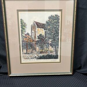 Vintage Etching by French Artist Maurice Jacques